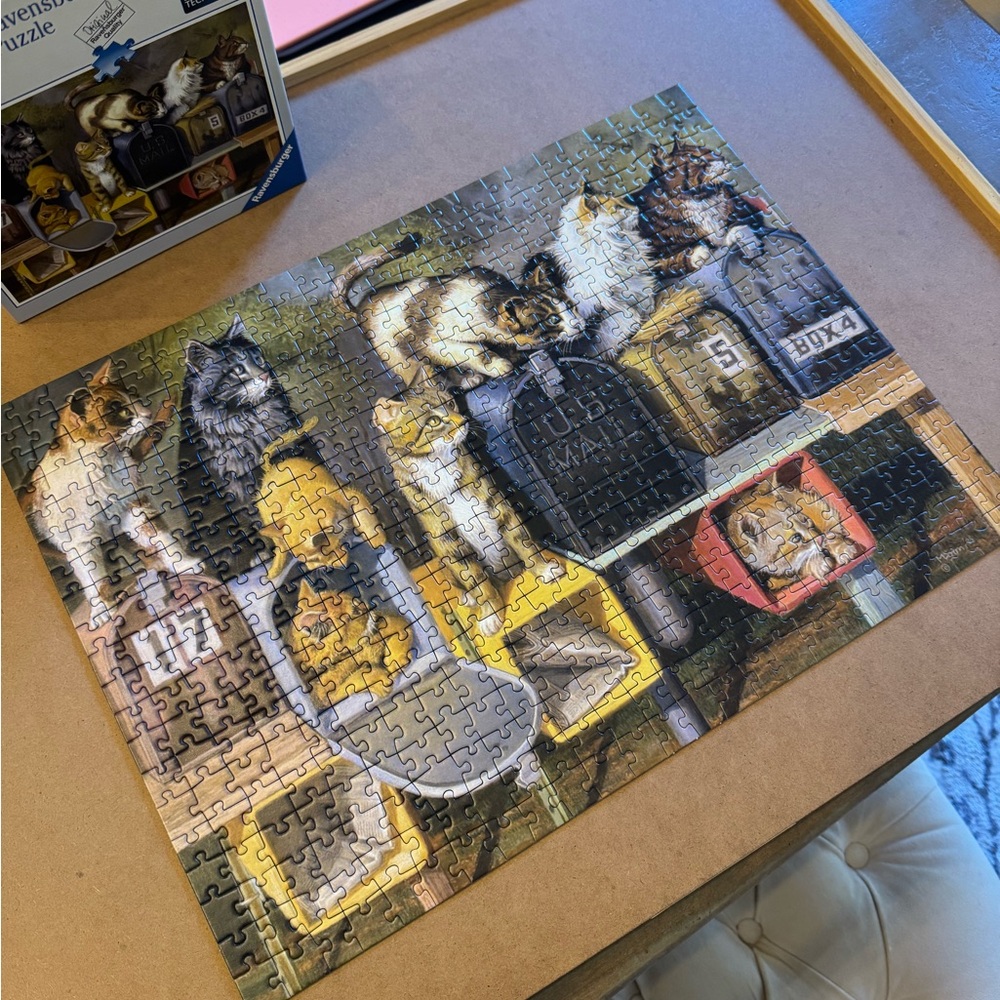 Ravensburger Cats Got Mail Puzzle. 500 pieces. EUC - Picture 2 of 3